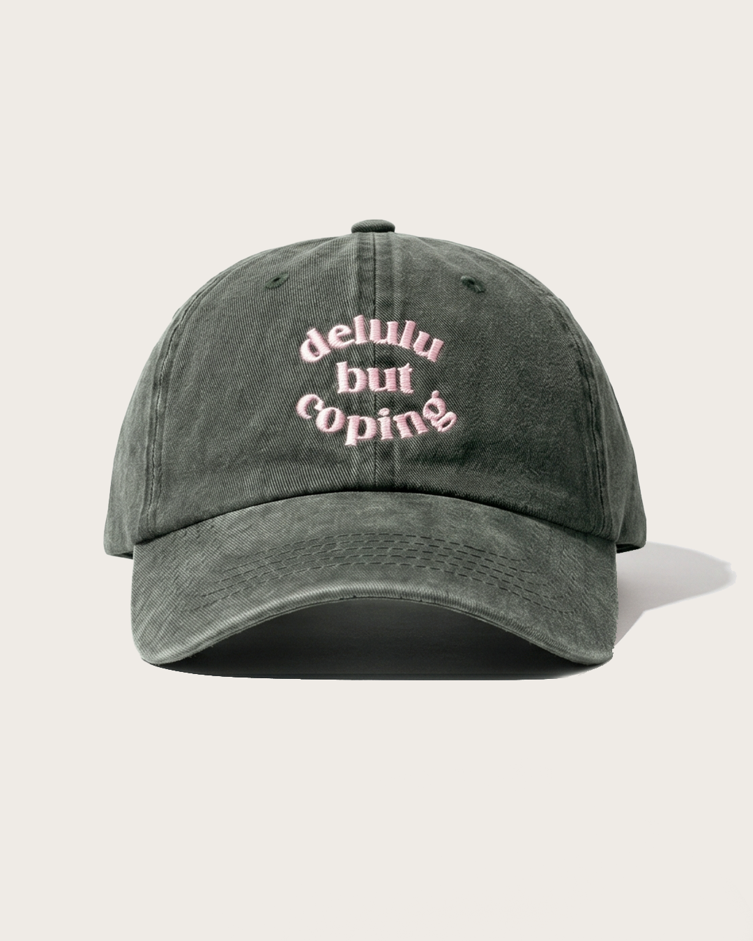 Delulu But Coping (Bottle Green)